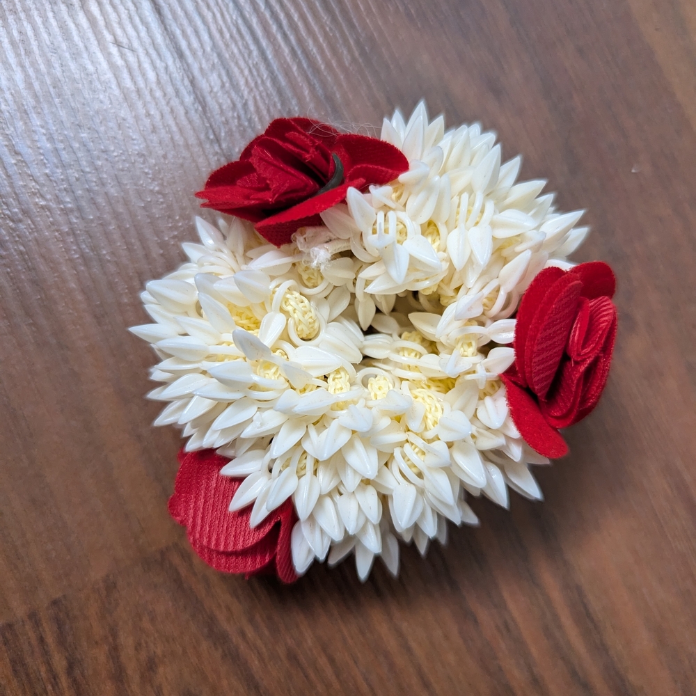 New Faux Floral Hair Accessory Scrunchie